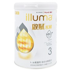 Wyeth 惠氏 illuma 啟賦 水解幼兒成長專用配方奶粉 1-3歲適用 部分水解蛋白, 800g, 1罐
