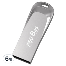 PLEIGO USB 메모리 P50, 8GB, 6개