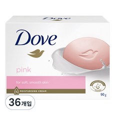 도브 뷰티바 비누 핑크, 90g, 36개입