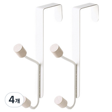 제이라이프 에일린 문걸이 행거, 화이트, 4개