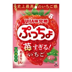 UHA 味覺糖 噗啾軟糖 九州草莓味 250g, 1袋