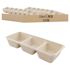 萬福 植纖輕食3格餐盒, 50個裝, 6套