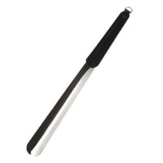 高級皮革手柄鞋拔, 1個, 黑色