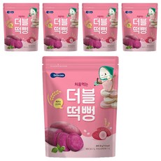 베베쿡 처음먹는 더블떡뻥, 5개, 30g, 혼합맛(백미/고구마)