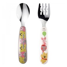 Skater 小熊維尼餐具組 SFBS1, 湯匙+叉子, 混色