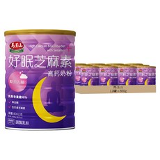 馬玉山 好眠芝麻素高鈣奶粉, 800g, 12罐