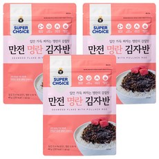 만전김 슈퍼초이스 명란 김자반, 40g, 3개