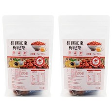 仁濟中藥 桂圓紅棗枸杞養生茶, 果肉飽滿，多種好料，獨立包裝，即沖即飲, 8g, 15包, 2袋