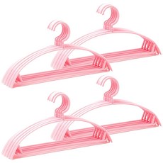 Jenny Home防肩角防滑旋轉型衣架, 粉紅色, 20個