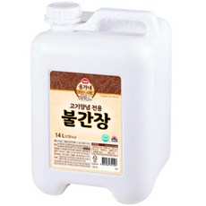 해표 옹가네 고기양념 전용 불간장, 14L, 1개 식품/장/소스/드레싱/식초 반품 최저가 22,630원
