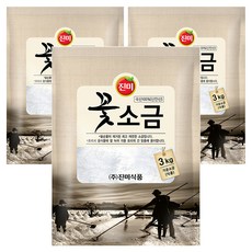 꽃소금, 3kg, 3개