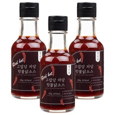 고맙당 저당 불닭 핫소스, 180g, 3개