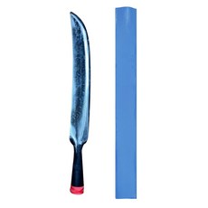 双中鐵店 自製原住民鐵管柄山刀 不含鞘, 1支, 銀色