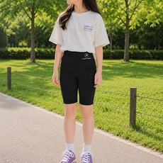 生活智慧 兒童基本款五分內搭褲 夏季運動短褲