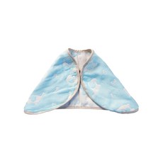 HiBOU 喜福 6重紗拍嗝巾圍兜, 數字小鷹藍, 1個