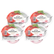 CJ petitzel 草莓優格果凍, 90g, 4個