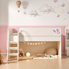 꿈꾸는요셉 앙팡 벙커침대 A세트 + 매트리스 방문설치, 크림