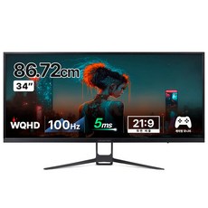 크로스오버 WQHD 100Hz BOOST CLOCK HDR 100UP 게이밍 평면 모니터, 87cm, 34UC90(무결점)