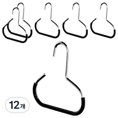 Moapick 多用途帽子領帶衣架, 黑色, 12個