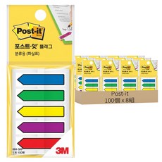 3M Post-it 利貼 分類用箭頭便條標籤5件組 684-5KP, 100個裝, 8組