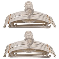 防滑衣架 寬肩升級款, 白色, 2組