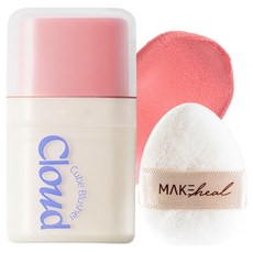 MAKEheal 雲朵方塊腮紅, 1個, 01 Cotton Berry