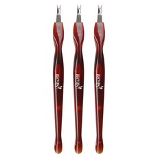 Veloty V型甘皮去除器, 3個, 酒紅色