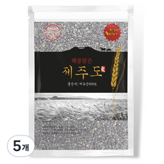 해풍맞은 국산 제주도 꺼멍보리, 2kg, 5개