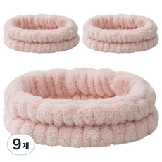 Nalli Sisters 簡約洗臉髮帶, 9個, 25 象牙白 三線