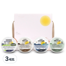 단심답례품 원당 250g + 함초소금 300g + 천일염 290g + 모링가소금 300g 선물세트, 3세트