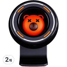 x불곰 대쉬보드 부착형, 2개, 블랙