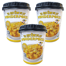 Daeyujaem WONDERBbokki 起司杯裝辣炒年糕, 3個, 120g