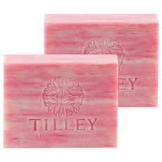 TILLEY 緹莉 經典香皂 粉紅荔枝, 100g, 2個