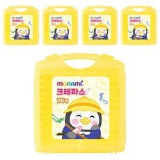 모나미 펭수 크레파스 세트, 24색, 5세트