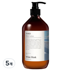 나드 부케가르니 모이스처 퍼퓸드 바디로션 화이트머스크향, 500ml, 5개