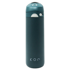 kor water DEVI不鏽鋼保冷保溫瓶, 加勒比海綠, 600ml, 1個