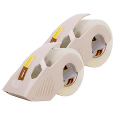 deLi 得力 小型切割器 30040 + 封箱膠帶補充包 48mm x 40m 組, 2套, 米色(切割器)