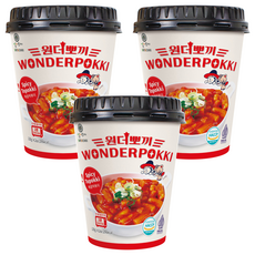 Samsiokki WONDER BBO-GGI 香辣杯裝辣炒年糕, 120g, 3個