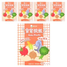 飯友 粉醬鮭魚寶寶燉飯 嚴選優質鮭魚搭配100%台灣米 加入牛奶/番茄/蔬菜 營養美味, 600g, 5盒