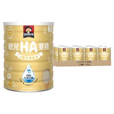 QUAKER 桂格 敏兒HA麥精 五種水果配方 6個月以上, 700g, 12罐