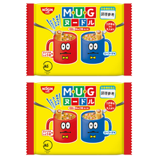 NISSIN 日清 馬克杯麵 雞汁醬油味 24g 2包 + 海鮮味 23g 2包, 2袋