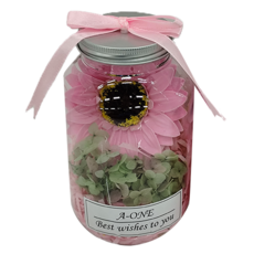 A-ONE 匯旺 永生花許願花瓶 C款 粉向日葵 AE-FB3 2入