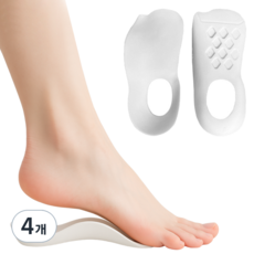 Mayliving 機能性足弓輔助鞋墊 白色 2入, 4個