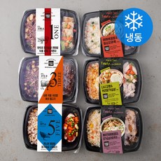 더바른 라이트밀 STYLE1 3종 + 테이스티인 STYLE2 3종 도시락세트 (냉동), 1.282kg, 1세트