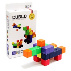 큐블로 매직큐브 자석블록 25mm 28p, 혼합색상, 1개