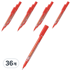 펜텔 퍼머넌트 마카 EF NF450-B, 레드, 36개
