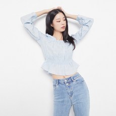 MIXXO 方領皺褶上衣