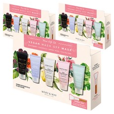 MARY&MAY 潔淨泥膜迷你禮盒組 30g 5條, 3組
