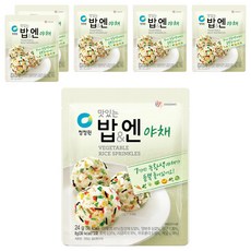 청정원 맛있는밥&엔 야채, 24g, 6개