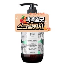 plu 去角質沐浴乳 柚子水蜜桃, 500g, 1瓶
